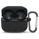 Sounce Apsauginis dėklas viršelis suderinamas su OnePlus Nord Buds 3r TWS Aarbuds Soft Silikoninis Šokas Absorbing Visas kūno apsauga Matomas LED indikatorius Anti dulkių uosto plug saugus Precision Fit (Juodas)