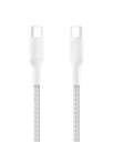 Belkin Apple Sertifikuotas USB- C į USB- C Pramogos Nilono kabelis 1M ® 124; Greitas Įkrovimas kabelis ® 124; Tipas C Įkroviklis kabelis iPhone 17, 16, Galaxy S25, Pixel 9, MacBook, iPad Pro ® 124; 2 metai Garantija ® 124; Balta
