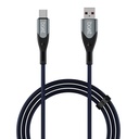 Boat tipas nuo A iki C 65W Greito įkrovimo kabelis su 480 Mbps duomenų perdavimo, Tangle- Free kabelis Premium Nilono firminis dizainas ir patvarus aliuminio lydinio apvalkalas (elektrinis mėlynas)