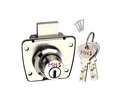 MHS Daugiafunkcinis Lock Drawer Lock kabinetas Lock su 2 Reversible Ultra Computer Brass Keys su Screws už Home Office Viešbučiai Parduotuvės Hostel Etc (Pack of 1)