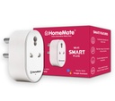 HomeMate WiFi Smart Plug Socket 16A (Pack of 1), Su energijos stebėsena, veikia su Alexa, asistentas ir Siri (Type D - 16A, Pack of 1)