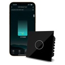 CONBRE SW1 Wi- Fi Smart Modulinis Touch komutatorius skirtas namų automatikos, energijos stebėjimo, nuotolinio valdymo pultas - 124; Tinka generatoriui, kintamosios srovės ir kitiems įrenginiams po 24A ir 500W, suderinamas su Alexa & Siri (Juoda)