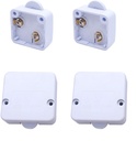Protium Wardrobe Touch paprastai uždarytas Wardrobe Touch Close Open Door Drawers On Off Light Switch (White) -Pack of 2