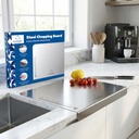HomeWiz didelis plieno smulkinimo lenta virtuvėje - 100% Nerūdijančio plieno pjovimo lenta Ř124; Sunkiojo metalo smulkinimo lenta ® 124; Neakytasis higienos paviršius daržovėms, Mėsa & Žuvys, Atsparus Rust- atspari 124; 41 x 31 cm