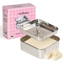 Nestasia Large Stainless Steel Paneer Maker (550 ml) - Square Paneer Maker Mould Press with Lid | Rust Resistant Medium Paneer Strainer - Perfect for Fresh Paneer, Tofu & Sprouts