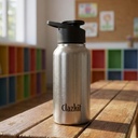 Clazkit Sporty Nerūdijančio plieno butelis 500ml rinkinys iš 1 Auga 124; ISI Sertifikuotas 124; Leakproof, Rust- Free, BPA- Free, Patvarus kolegijai, Fridge, Sportas, Sporto salė, Joga & Office
