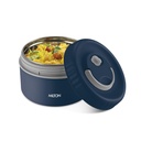 MILTON Snack Box Big I Inner Steel, PU izoliuotas 510 ml I lako įrodymas oro Vent I Pietūs dėžutė biuro naudojimo, mokykla I Tamsiai mėlyna