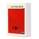 Lepose Metal Wall Mount Mail Box / Letter Box vartams ir sienoms (balta)