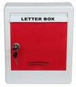 Lepose Tvirtas Plastikiniai Letterbox Home, Vartai, Biuras, Siena, Apartamentai, Banglow, Vilas su 2 Raudonos ir baltos spalvos raktai