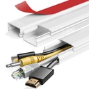 Serplex ® 3Pvs 15.7in Jungiamasis kabelis Hider One- Cord laikikliai sienoms