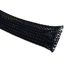 Rpi parduotuvė - 6mm Polyester Pramogos Sleeve, Nilonas Plyta rankovės, Vielos movos apiplėšiamas rankovės geros vielos apsaugos, Spalva juoda, 1 Metras