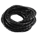 12mm X10 mtr kabelis Apsaugas Sleeve Spiralinė viela Lavonas Wrap Polietilenas Robotics Machines ir 3D Printer CNC Machine Computer PC TV arba Electric Wires Used for Commercial (Black 10mtr)