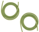 Spiralinės trigubos spalvos kabelio protektorius 1.5M - 2vnt ® 124; Super ilgas dydis kabelio laikikliai visų mobiliųjų telefonų įkrovimo kabelis ir earphone (žalia)
