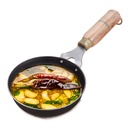Indų slėnio priešasonuota geležies tadka su medine rankena 124; labai mažas 12,7cm / 5 colių, 0,3Ltr, 0,4kg ® 124; dujų suderinamumas124; 100% Pure & Toxin-Free, No Chemical Coating