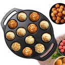 SOLARA Cast Iron 8 "colių (20 CM) Paniyaram Pan (12 Catestics) ® 124; Pan Appe / Gunta Ponganiu / Padu ® 124; Cast Cookware