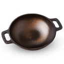 Indus Valley Super Smooth Cast Iron Kadai ® 124; vidutinio, 25,4cm / 10 colių, 2.5Ltr, 2.4kg, nelimpa, prieš seasoned Kadhai, 100% Pure & Toxin-Free, No Chemical Coating