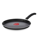 Balandis Specialus Neindukcinė bazė aliuminis ne Stick Flat Tawa, 270mm, Slapukai su 3 mm pločio, juoda