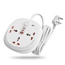 GM G + 6-in-1 Power Strip ® 124; 20W + 20W + 18W Nepriklausomas greitas įkrovimas, No Power Supporting ® 124; 3 Universal Sockets ® 124; 2M Cord, 2500W ® 124; Surge Protection, Child Shutter, Flame- Retardant ® 124; 1 metai garantija
