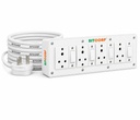 BITCORP 6A Išplėtimo lenta 4 lizdas 4 perjungiklis, 2000W, 3M 1.5mm ISI Sertifikuota vielos