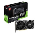 MSI GeForce RTX 3060 Ventus 2G OC Graphic Card I NVIDIA GeForce RTX 3060 GPU ® 124; 12 GB GDDDR6 192bit Atminties, ® 124; 15 Gbps Greitis 124; PCI Express 4 sąsaja 124; Upto 1807 MHz ® 124; TORX Fan 3.0, Zero FROZR