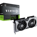 MSI GeForce RTX 5070 12G Ventus 2X OC Graphic Card - NVIDIA GeForce RTX 5070 GPU, 12GB GDDDR7 192bit Atminties, 28 Gbps, PCI Express Gen 5 sąsaja, Upto 2542 MHz, TORX Fan 5.0