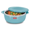 MILTON Aspire 1500 Tarnavimo troškinti, Dvigubai užlenktas Vidinis Nerūdijančio plieno, PU Izoliuotas Virtuvė Karštas Pot, Laikosi Maisto karšto & Šviežios Roti, Biryani, 1180 ml, Mėlyna