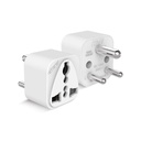 Elluses ENZO 3 pin Socket US Converter for India (JAV, JK, Kinija) Australija į Indiją Plug Converter - Type D Plug Adapter 6A - 240V 2pin 3pin Socket Universalus Travel Adapter for Home, Office - 1 Pcs