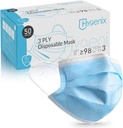 Hygenix Level 3 Procedure 3Ply Disposable Face Masks – ≥98% Filtration, Fluid Resistant, Made in USA (50 Pack)