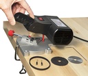 JOUNJIP Mini Miter Cut-Off Chop Saw for Hobby Miniature Model Making, Carbon Arrow Shafts, Zinc Stained Glass Came, 223/5.56 Brass - Cuts Max. 1/2" High x 1/2" Wide or 1/4" H x 3/4" W