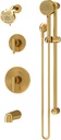 Dia HydroMersion Double Handle Shower Trim Kit with Hand Spray and Tub Spout