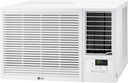 LG 12,200 BTU Window Air Conditioner with Supplemental Heat, 230/208V, Cools 570 Sq.Ft. (19' x 30' Room Size), Electronic Controls with Remote, 2 Cooling, Heating & Fan Speeds, Slide In-Out Chassis