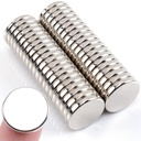 MIN CI 40 Pcs Super Strong Neodymium Disc Magnets, 18 mm x 3 mm Small Magnets for Dry Erase Board Whiteboard Office Fridge Crafts, Mini Round Rare Earth Magnet s for Building Scientific Models