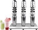 Milkshake Maker, Commercial Electric Milkshake Maker, 110V 18000rmp 3-Head Drink Mixer Machine Stainless Steel Tea Drink Juice Mixer with 6pcs 800ml Cups and 2 Speeds Adjustable