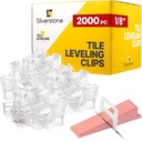 2000 Pcs Tile Leveling System Clips with 1/8" (3mm) Clips - Saves Time for Perfect Precise Installation of Ceramic Tiles - Get Professional Results for Your Shower, Bathroom, Backsplash