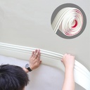 Upgraded Hardened Baseboard Trim | Peel and Stick Self-Adhesive Design Vinyl Wall Base | Caulk and Trim Strips for Floor, Chair Rail and More, 16.4 ft x 3.9 in