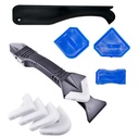 3 in 1 Silikoninis Culking Tools ® Nerūdijančio plieno Steelhead ®, Sandarinimo įrankis Groot Mentele, Pakartotinis naudojimas ir pakeisti 5 Silikoniniai Pads, Didieji įrankiai Virtuvės Vonios Langas, Sink Joint