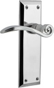 Nostalgic Warehouse New York Plate Single Dummy Swan Lever in Bright Chrome
