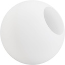 BENECREAT 5Inch White Frosted Glass Globe Lamp Shade, Replacement Lampshade Cover for Wall Sconce, Pendant Lighting Fixture, Vanity Light, Ceiling Light, Hole: 2.4Inch
