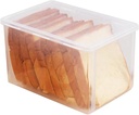 Large Thickened Plastic Bread Storage Box, Flip Kitchen crisper, Refrigerated Food Keeper Box