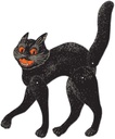 Beistle Jointed Scratch Cat - Black