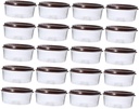 20PCS Transparent Plastic Cake Boxes Muffin Holders Secure Cupcake Cases for Parties for Cakes Biscuits Fruit Resealable Stackable Design