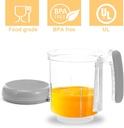 Replacement Stirring Cup & Blade Component for Bear Baby Food Maker SJJ-R03B5