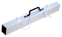 Vestil MS-36 Heavy Duty Hanging Magnetic Sweepers 3 in. x 40 in. x 7 in. 45 Lb. Capacity Silver