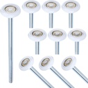 10 Pack 9" Stem 2" 13 Ball Nylon Commercial Grade Garage Door Roller, Quiet/Durable and High Load, Use 6200ZZ Double Seals Precision Bearings