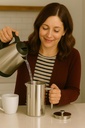 French Press Coffee Maker, 1000ml/800ml or 34oz/27oz, Stainless Steel/Glass Carafe (Stainless Steel, 1000ML / 34OZ)