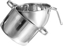 Cabilock Electric Fondue Pot Chocolate Candy Maker Stainless Steel Double Boiler Melting Pot for Home Bakeries Cake Shops