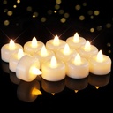 Raycare 12/24/50/100/150Pack Battery Operated Tea Lights Candles, Long Lasting Fake Candles, Flameless LED Tea Lights, Electric Candle for Table Centerpieces, Home Decor, Halloween, Christmas