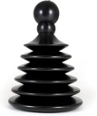 Master Plunger Mighty Tiny Plunger Designed for Bathroom/Kitchen Sinks, Perfect for RV’s. Unclogs Fast & Easy (Patent Pending), Black