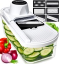 Fullstar Mandoline Slicer for Kitchen, Fruit Cutter, Cheese Grater, Cucumber Slicer, Food Cutter & Kitchen Gadgets (7 in 1, White)