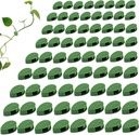 LUOTIVON 72 Pcs Plant Climbing Wall Fixture Clips, Plant Fixer Invisible Wall Vines Fixing Clips with 72 Pcs Acrylic Adhesive Sticker, Self-Adhesive Hook Plant Vine Support Holder